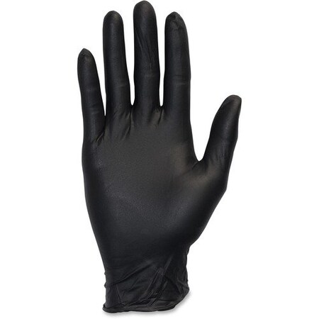 Safety Zone GNEP-K, Disposable Gloves, 4.25 mil Palm, Nitrile, Powder-Free, S, 10 PK, Black SZNGNEPSMKCT